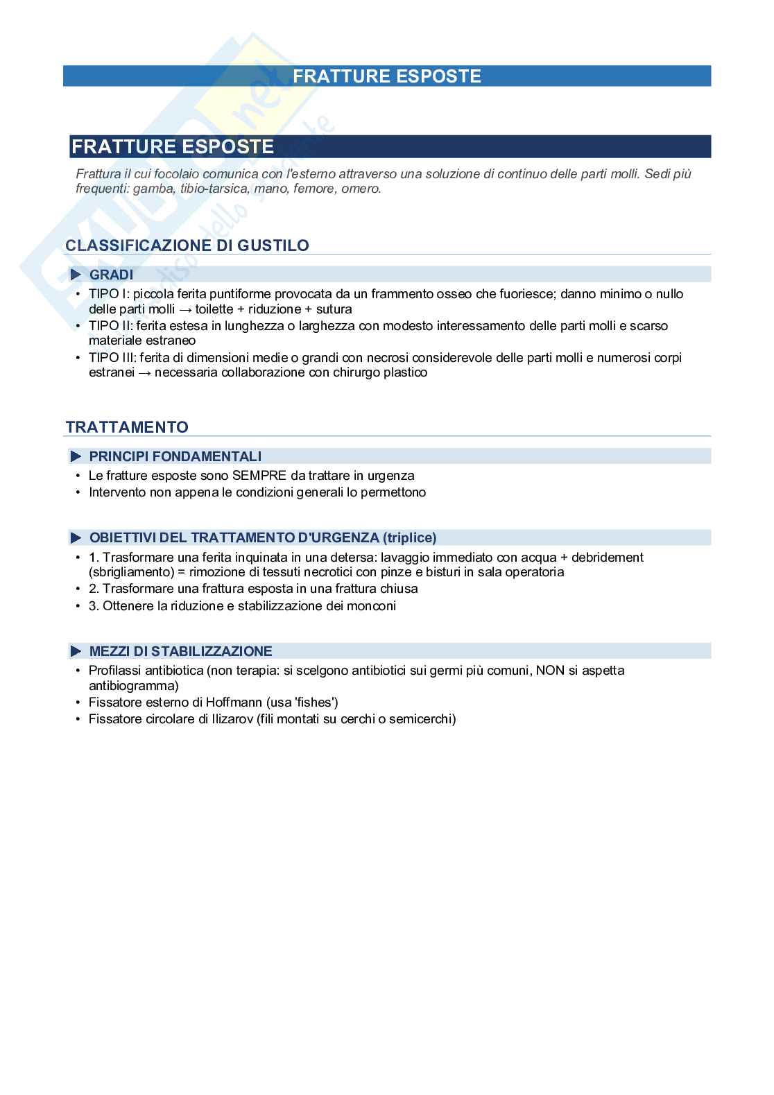 Fratture, contusione, spalla, ginocchio, gomito, bacino-anca, mano Pag. 6