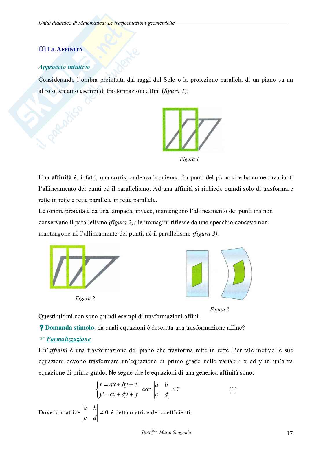 Trasformazioni geometriche nel piano: percorso didattico con Cabri Pag. 16