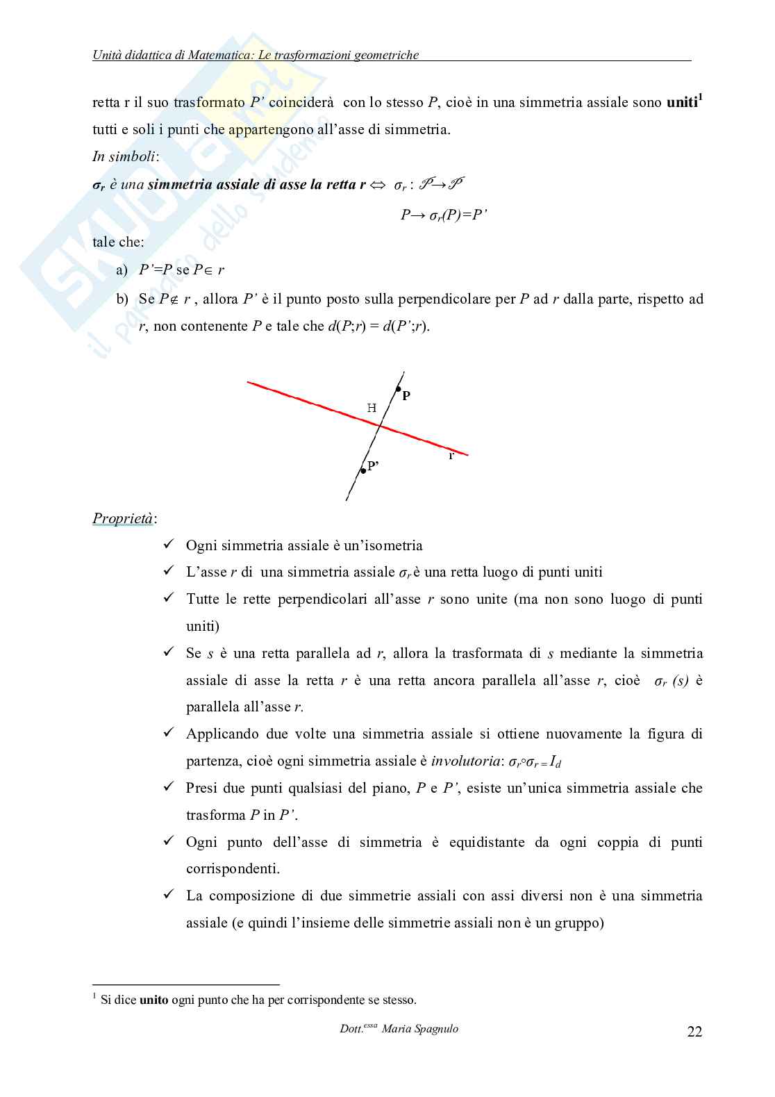 Trasformazioni geometriche nel piano: percorso didattico con Cabri Pag. 21