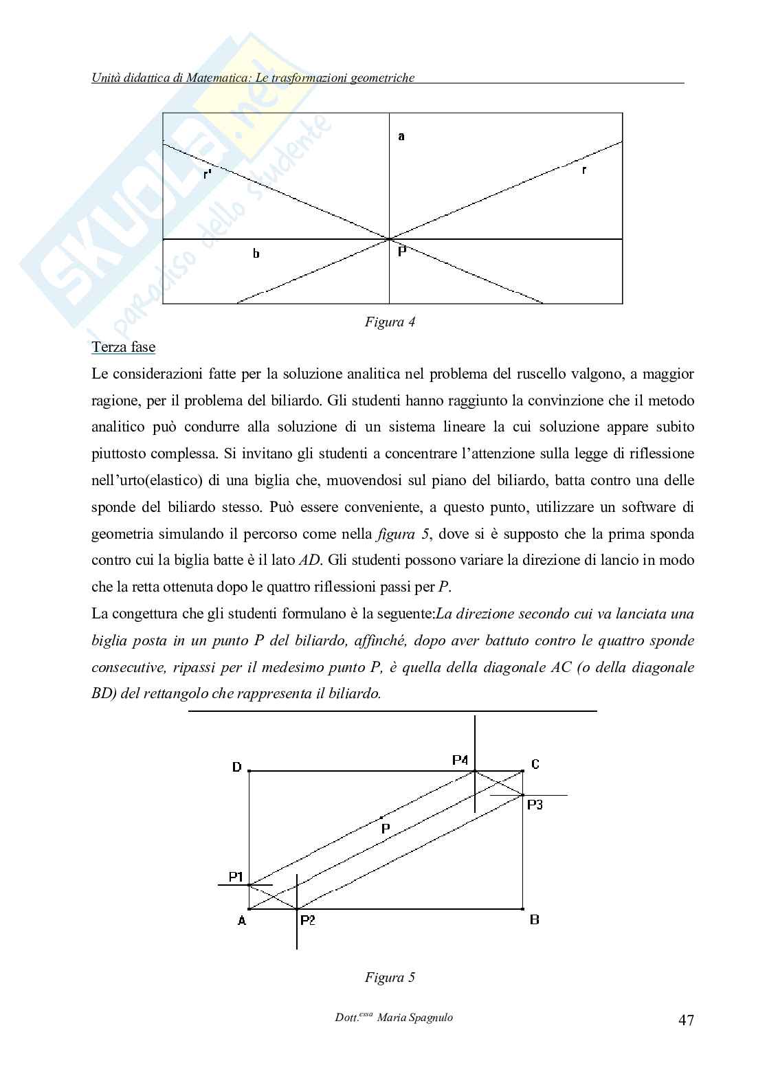 Trasformazioni geometriche nel piano: percorso didattico con Cabri Pag. 46
