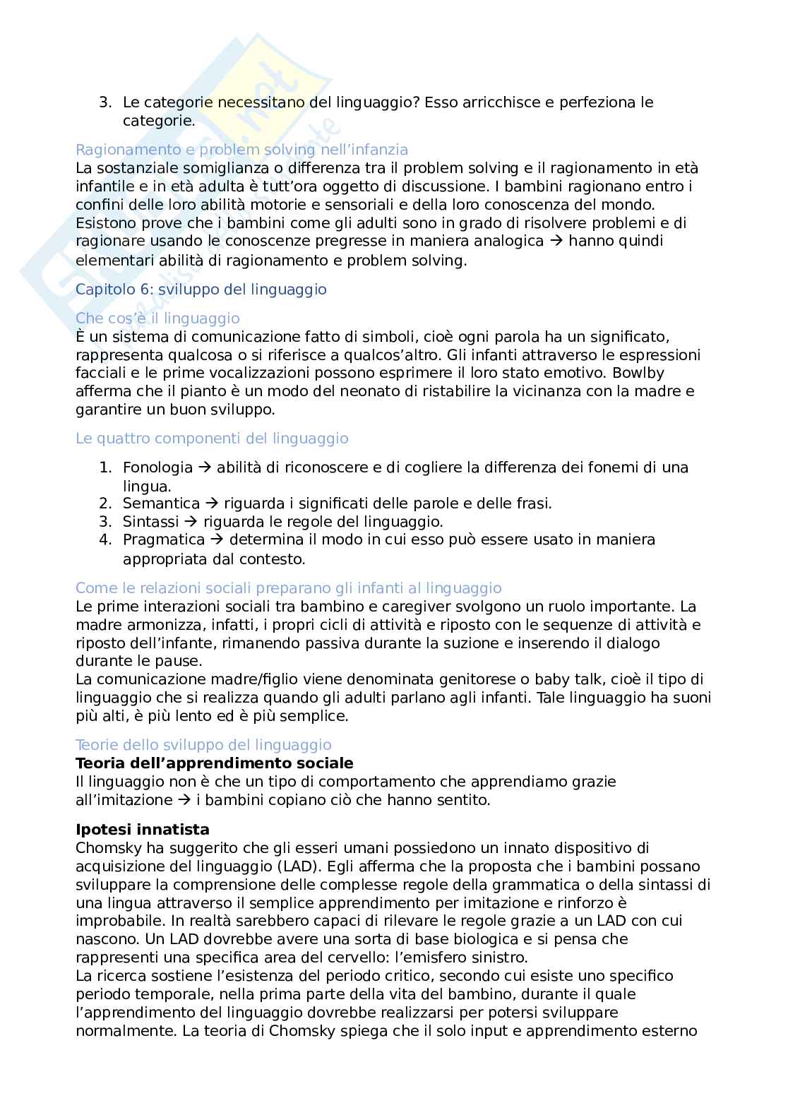 Appunti Psicologia dello sviluppo Pag. 11