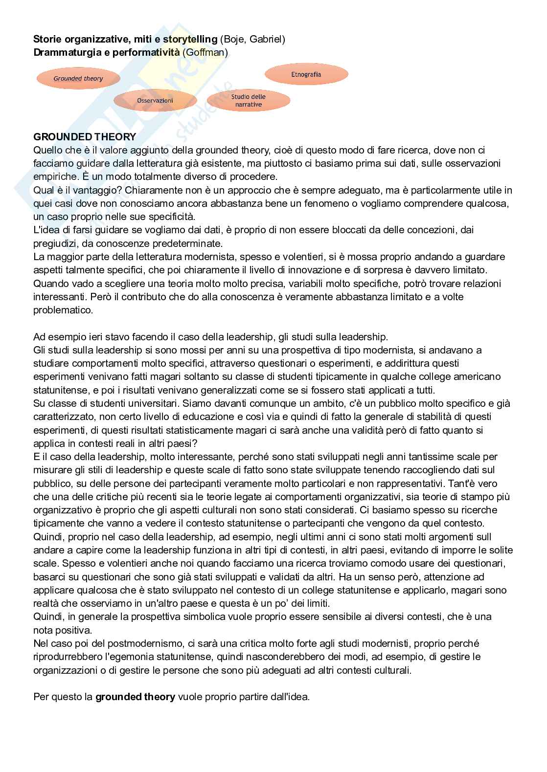 Riassunto esame Organizzazione aziendale, Prof. Meschitti Viviana, libro consigliato Teoria dell'organizzazione: tre prospettive: moderna, simbolica, postmoderna, Mary Jo Hatch Pag. 41