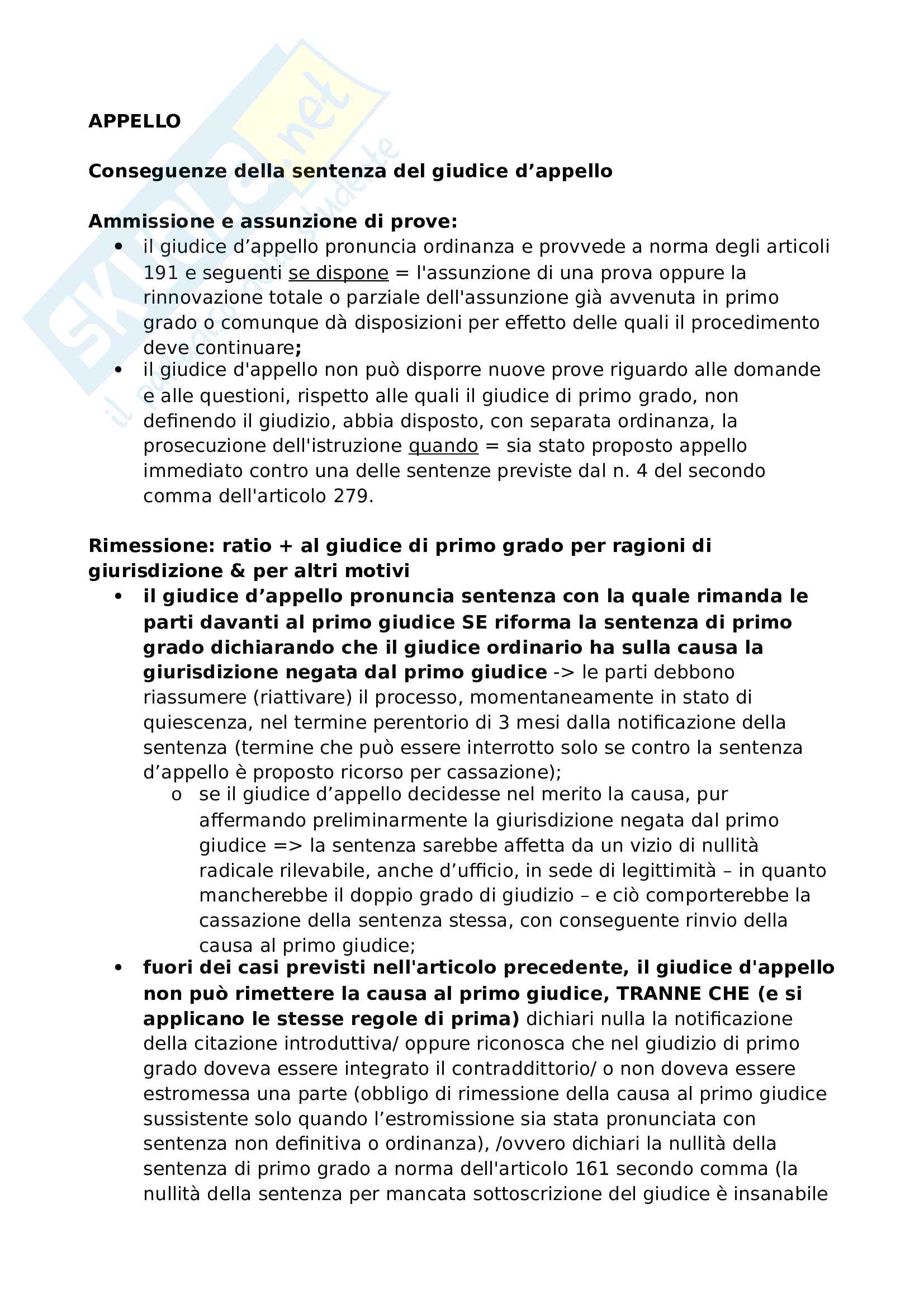 Appello e Cassazione Pag. 1