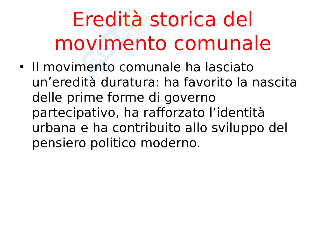 Nascita dei Comuni medievali Pag. 21