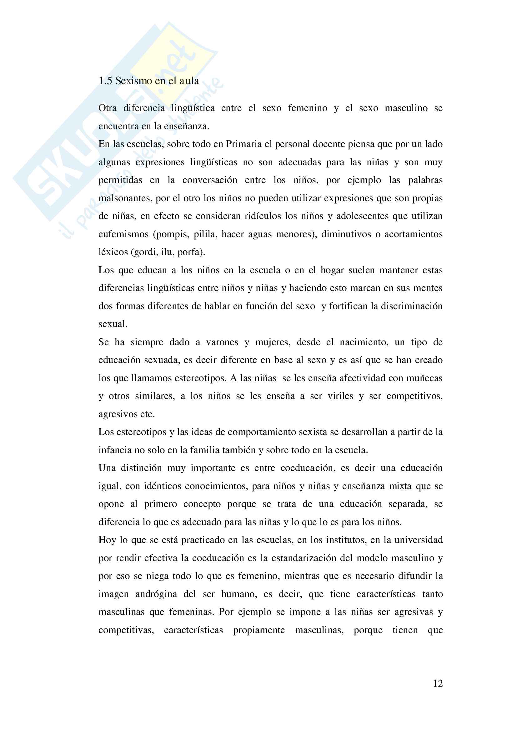 Sexismo lingüístico: una mirada a los fenómenos lingüísticos y sociales que discriminan y ocultan a la mujer Pag. 16