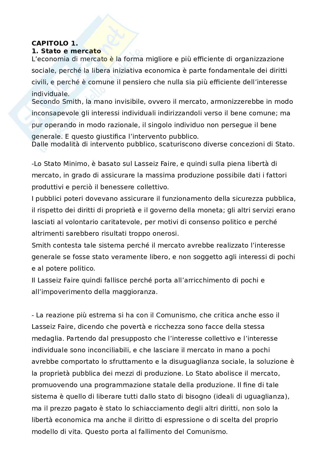 Riassunto esame Economia della regolamentazione e della concorrenza Pag. 1