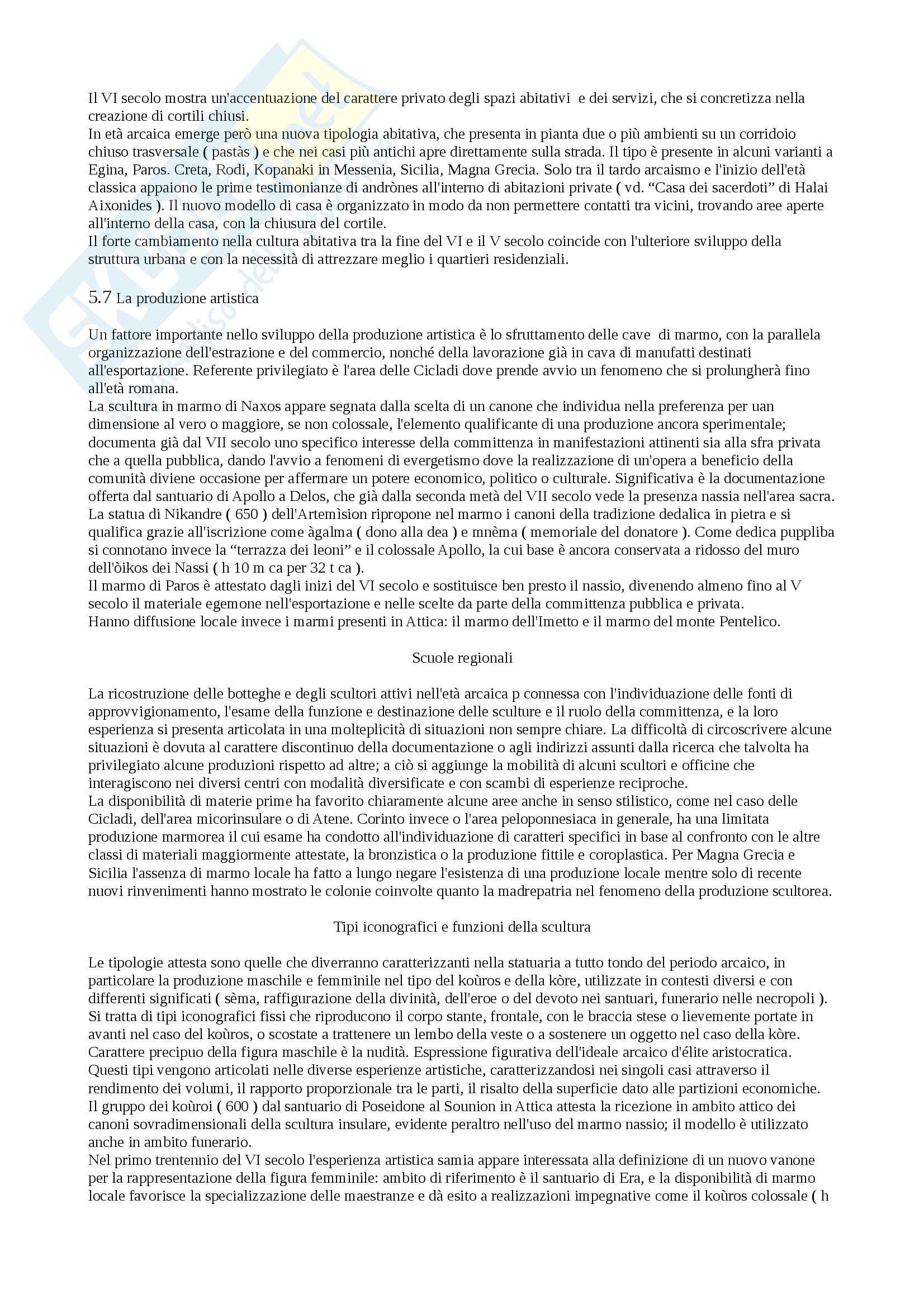 Riassunto esame Archeologia greca, prof. Lippolis, libro consigliato Archeologia greca Pag. 31