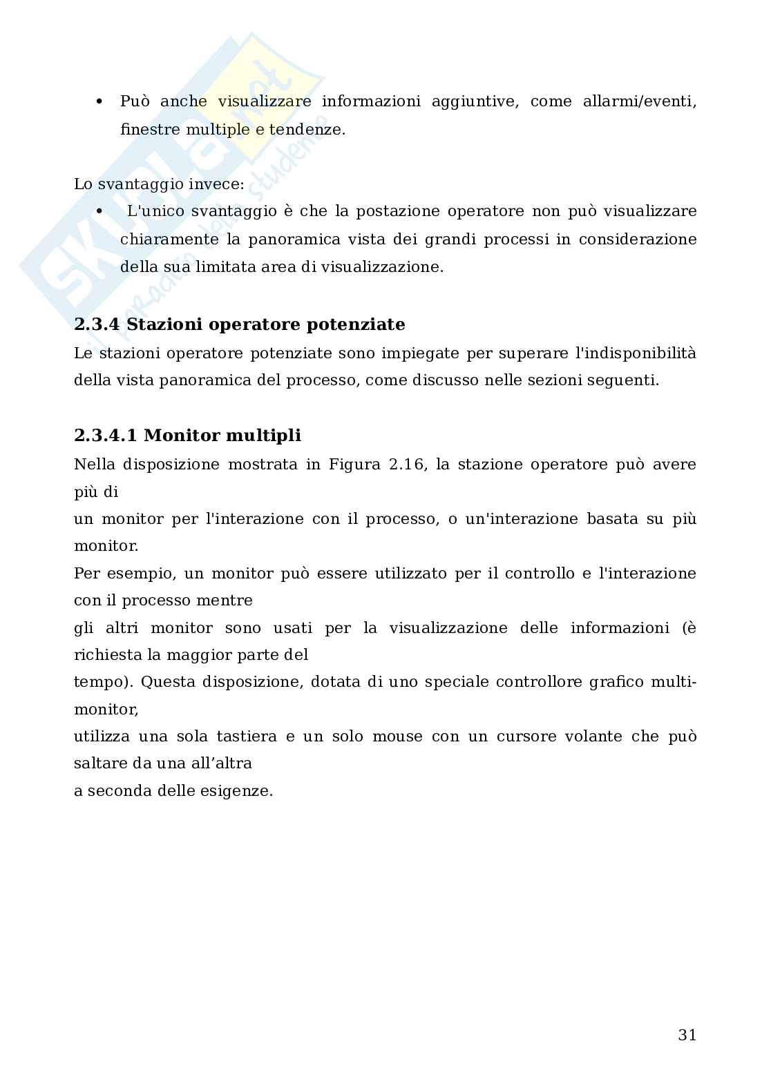 Interfacce operatore per processi di automazione locali e distribuiti Pag. 31