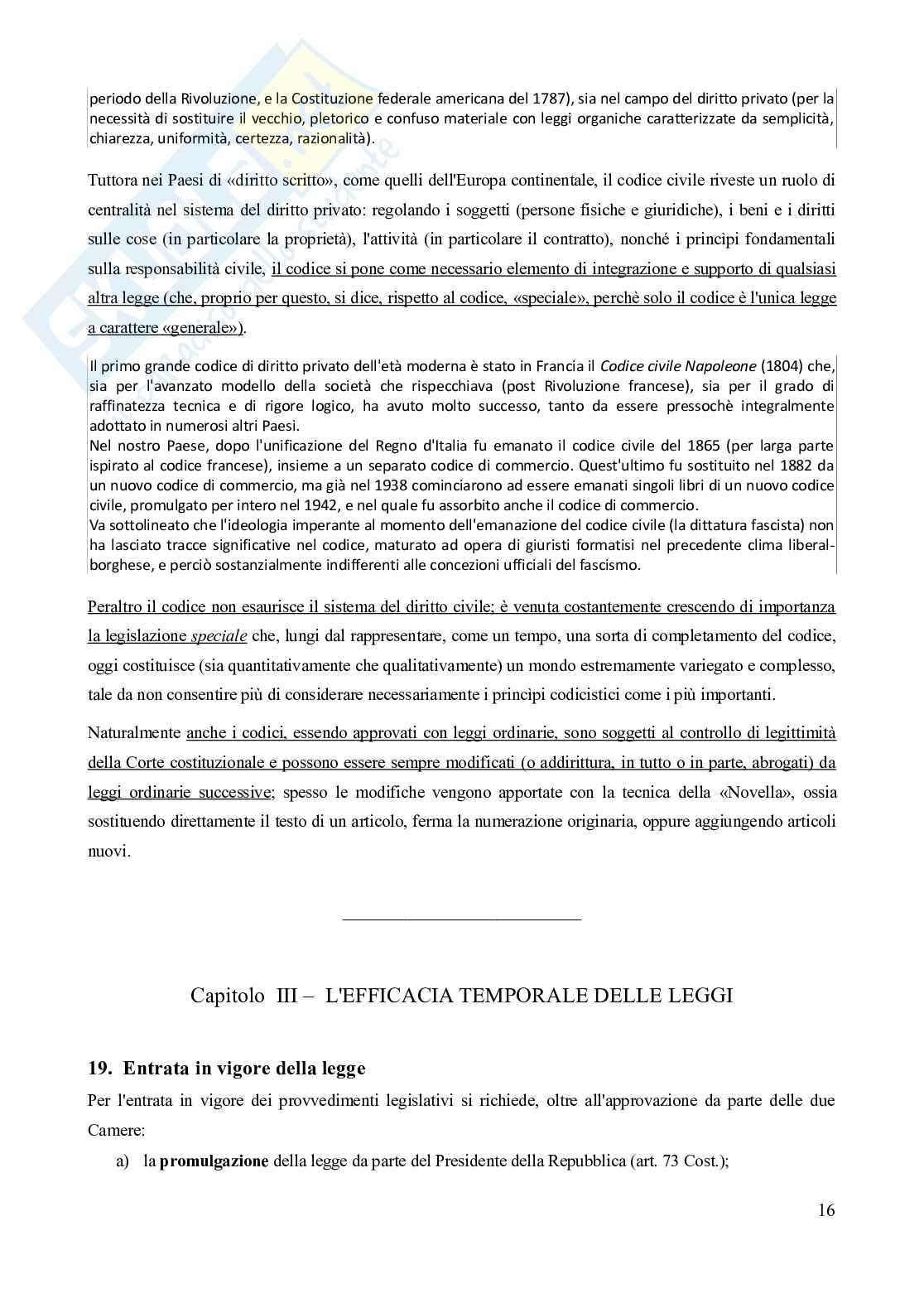 Riassunto esame Istituzioni di Diritto Privato, Prof. Schiavone Giovanni, libro consigliato Manuale di diritto privato (26^ edizione), Torrente, Schlesinger Pag. 16