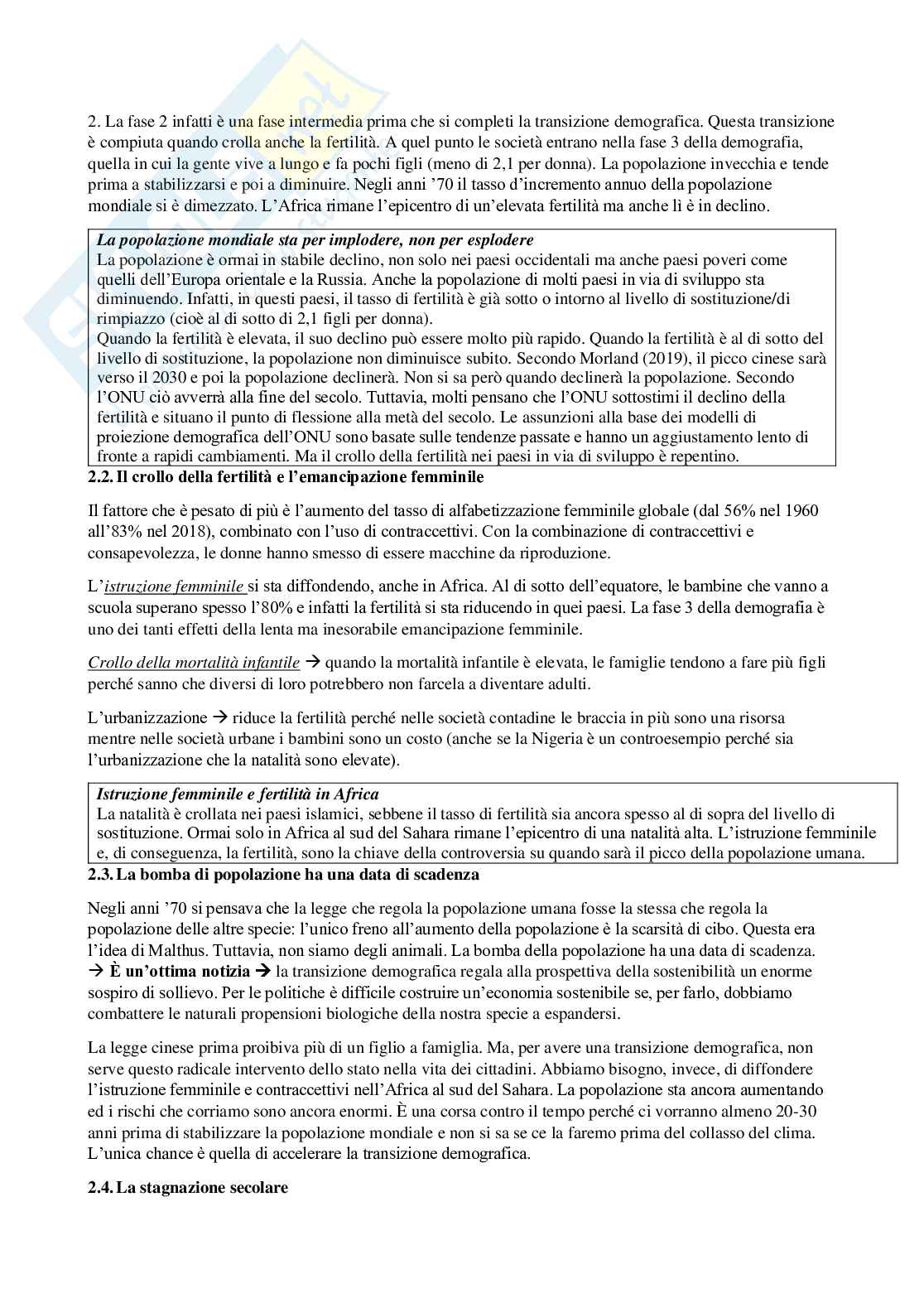 Riassunto esame Economia della felicità, Prof. Bartolini Stefano, libro consigliato Ecologia della felicità, Bartolini Pag. 6