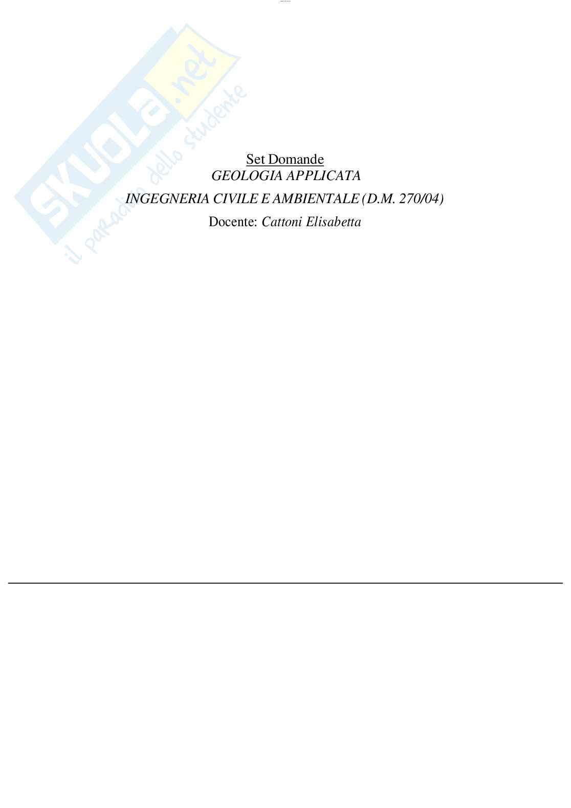 Risposte chiuse di Geologia applicata aggiornate al 2023 Pag. 2