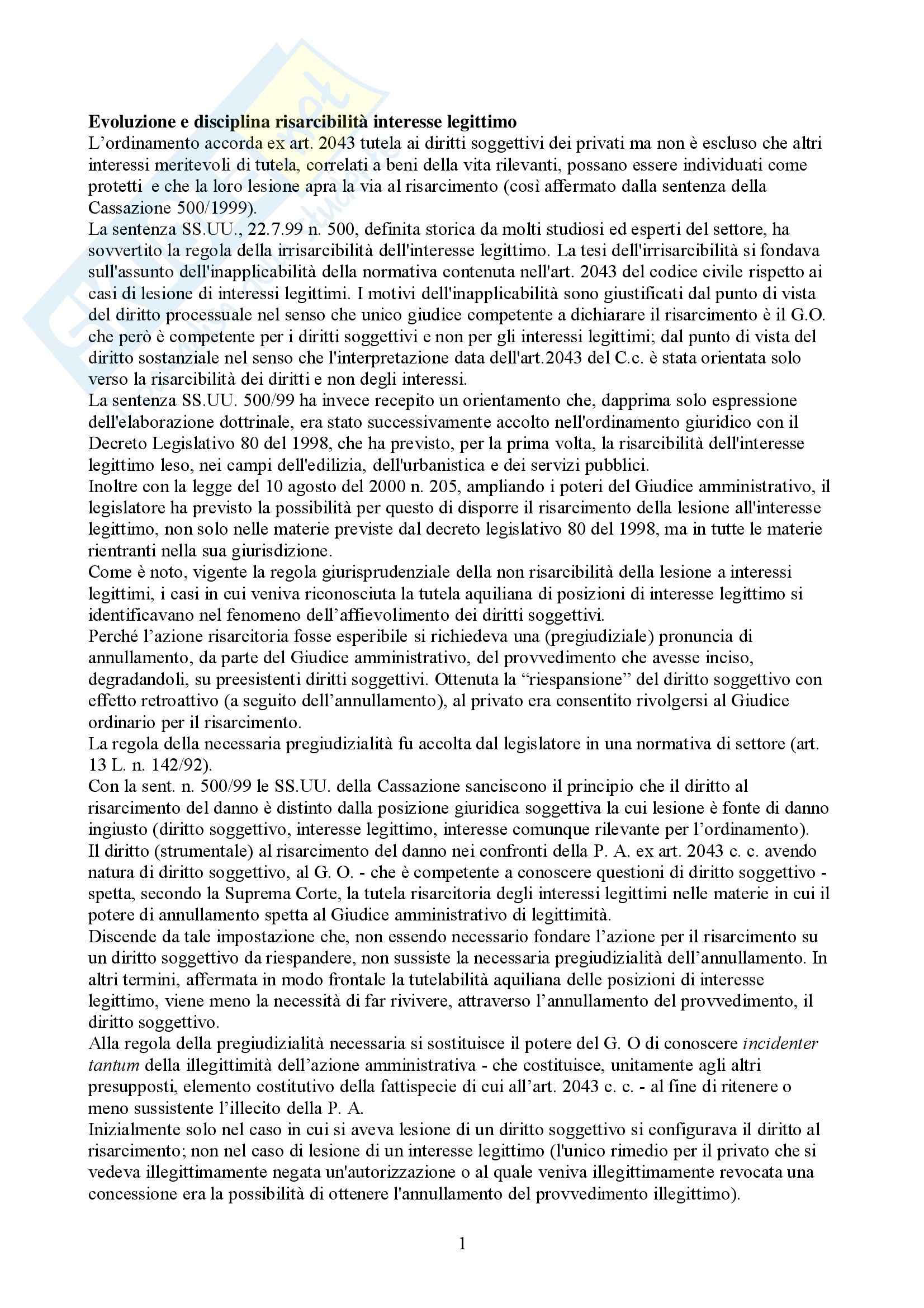 Diritto amministrativo - Domande Pag. 1