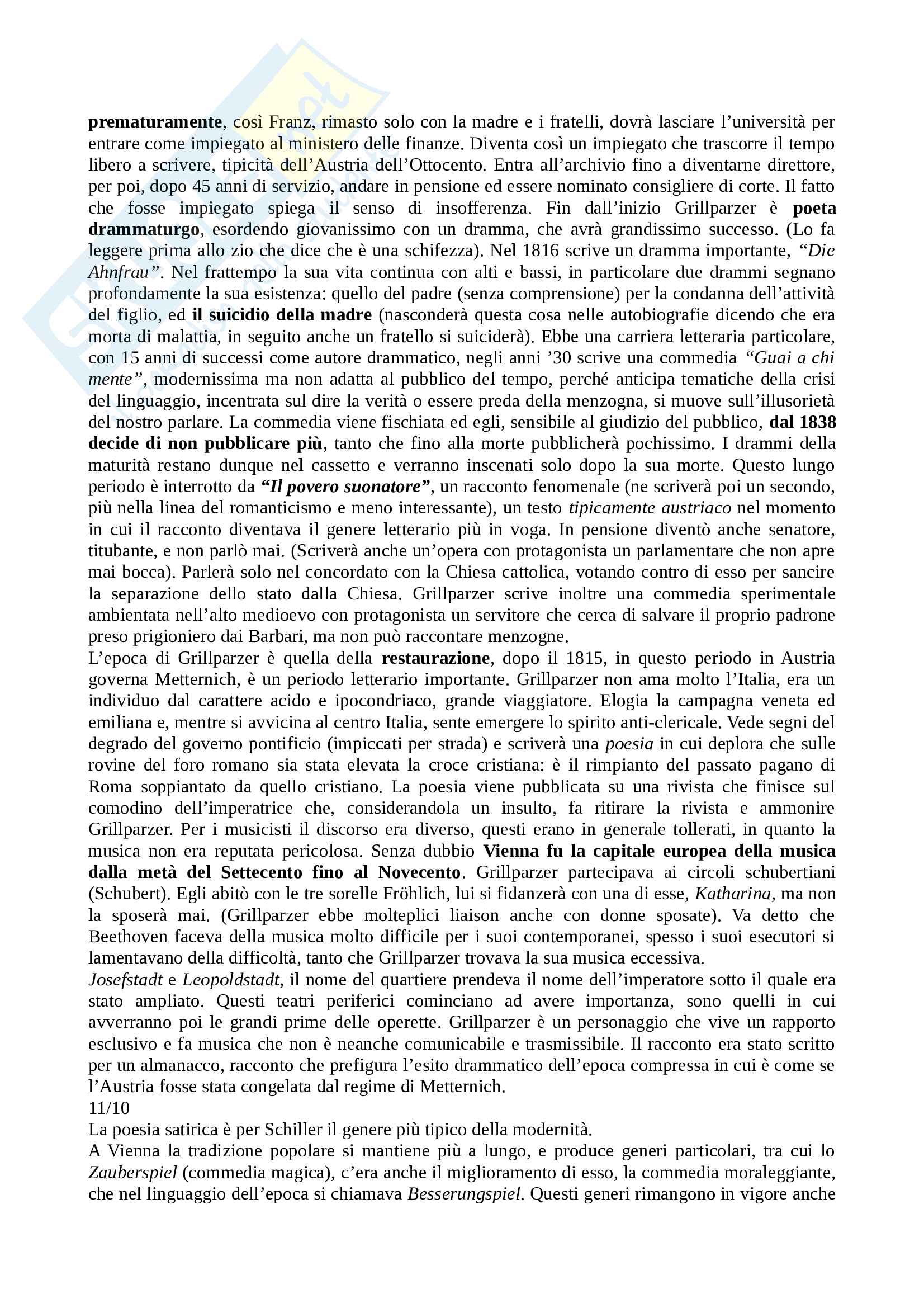 Appunti completi di Letteratura di Lingua Tedesca - Prof. Morello Pag. 2