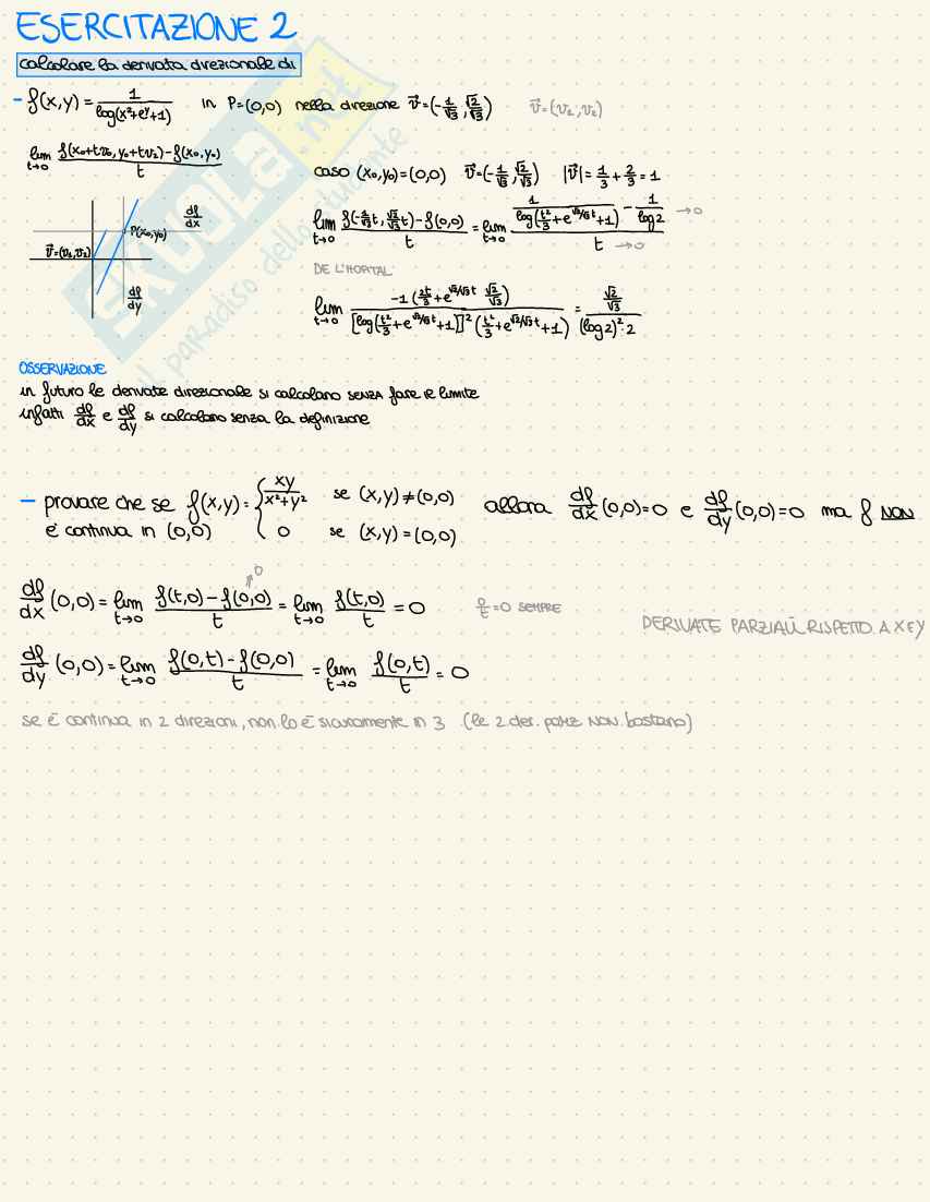 Esercizi svolti Analisi matematica II Pag. 2