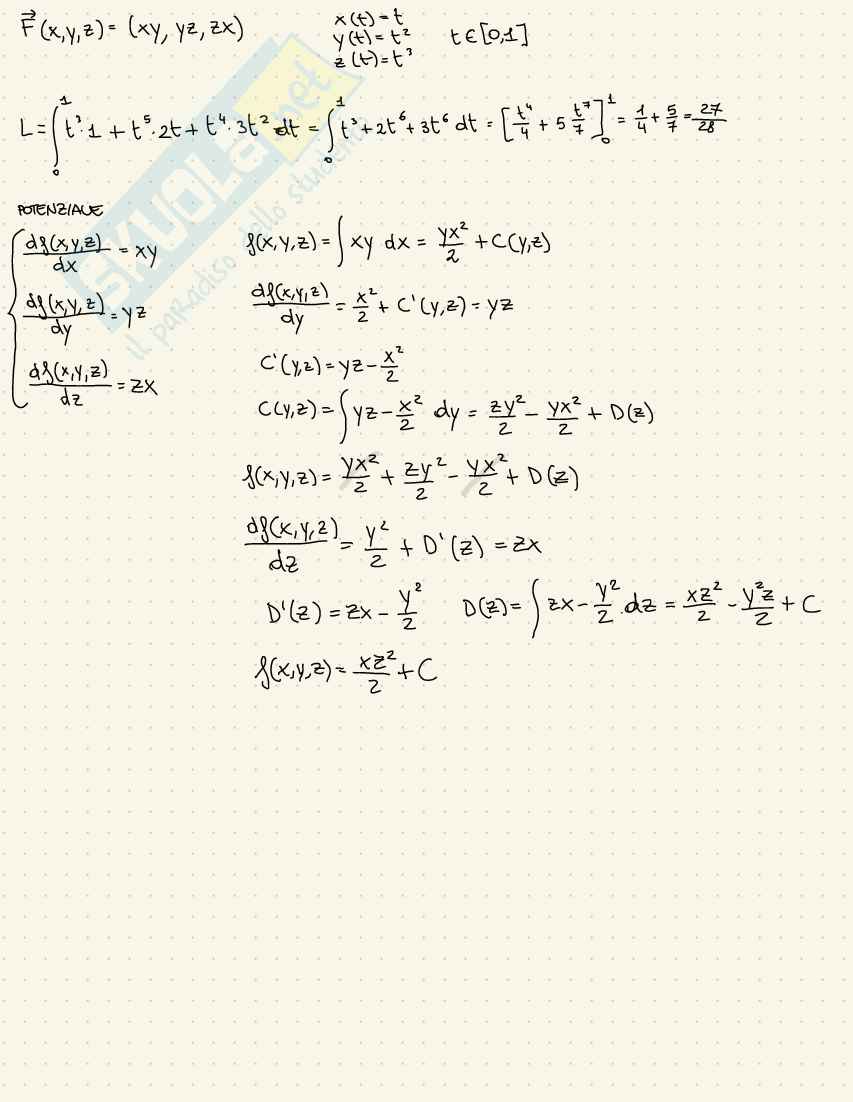 Esercizi svolti Analisi matematica II Pag. 61