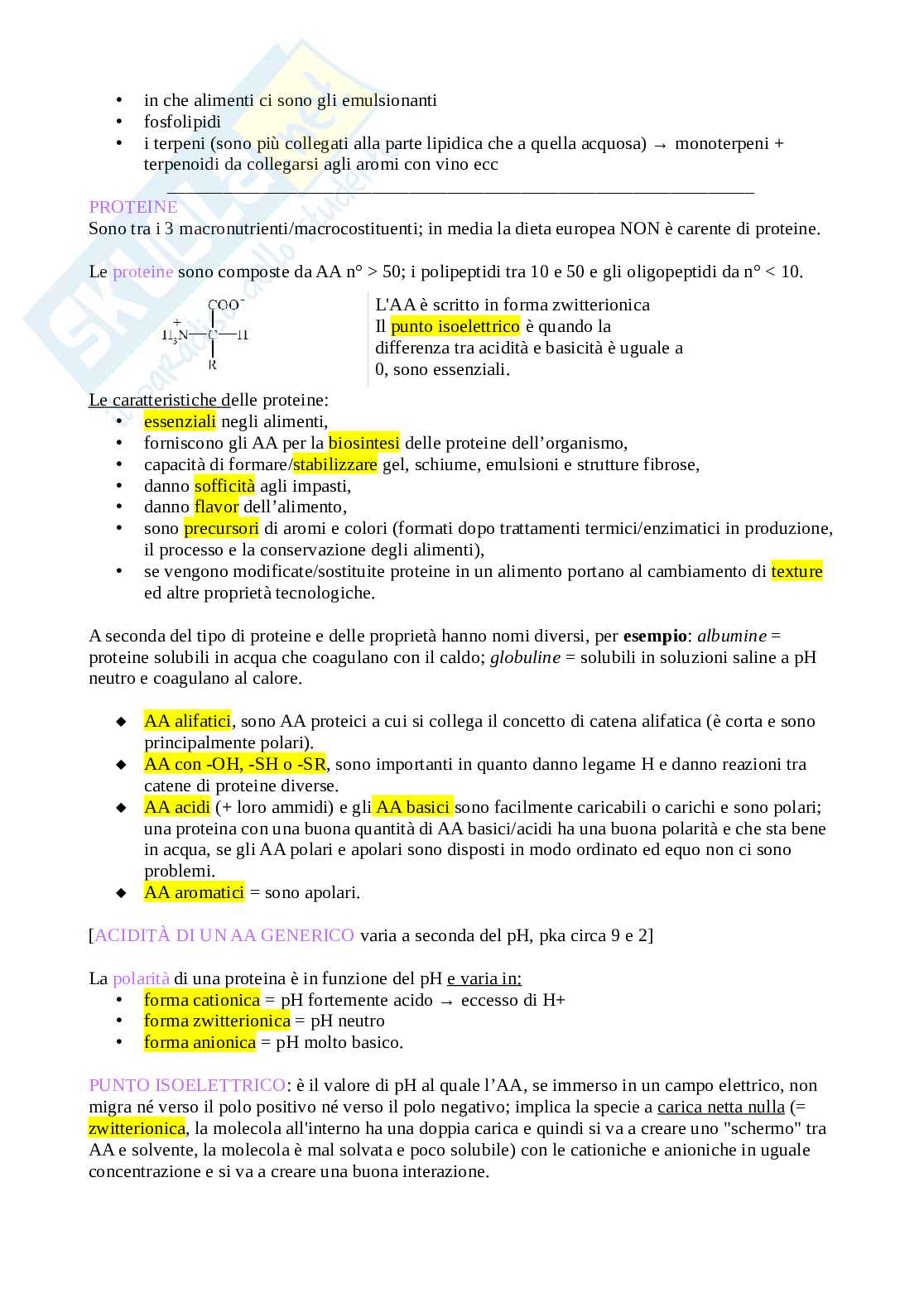 Composizione degli alimenti Pag. 11