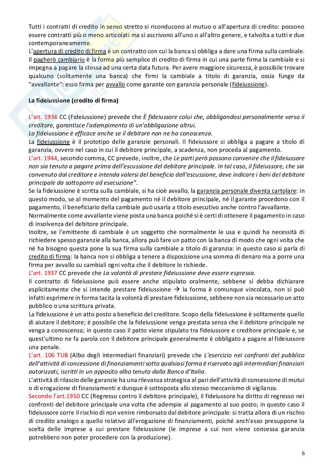 Appunti Diritto commerciale avanzato Pag. 6