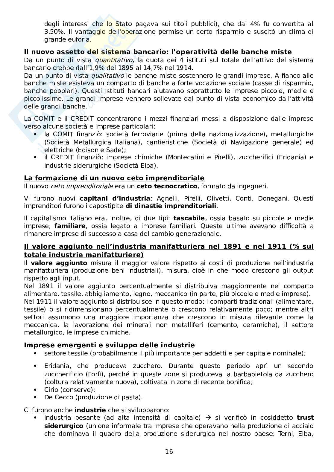 Storia economica - Secondo parziale Pag. 16