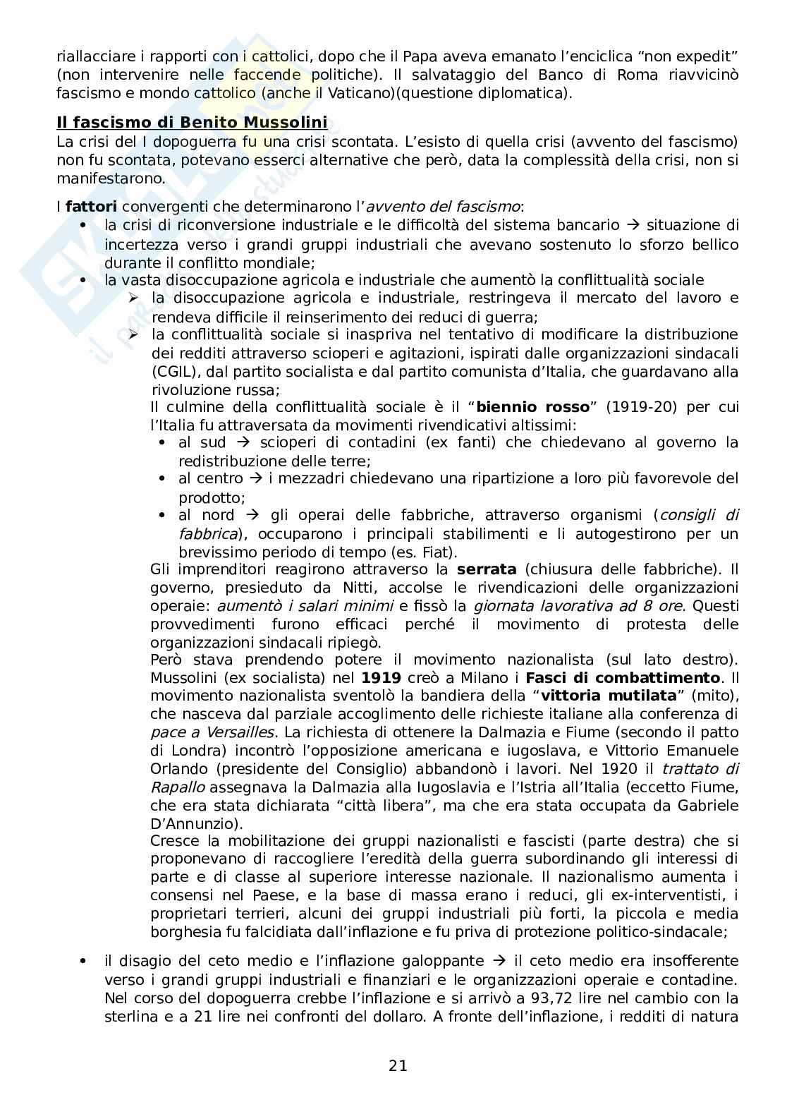 Storia economica - Secondo parziale Pag. 21
