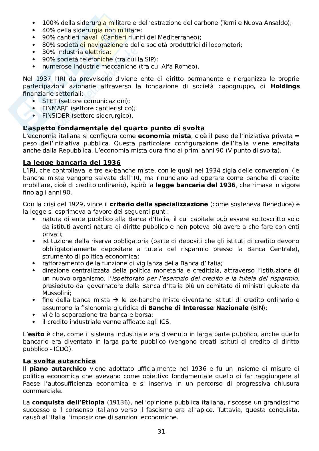 Storia economica - Secondo parziale Pag. 31