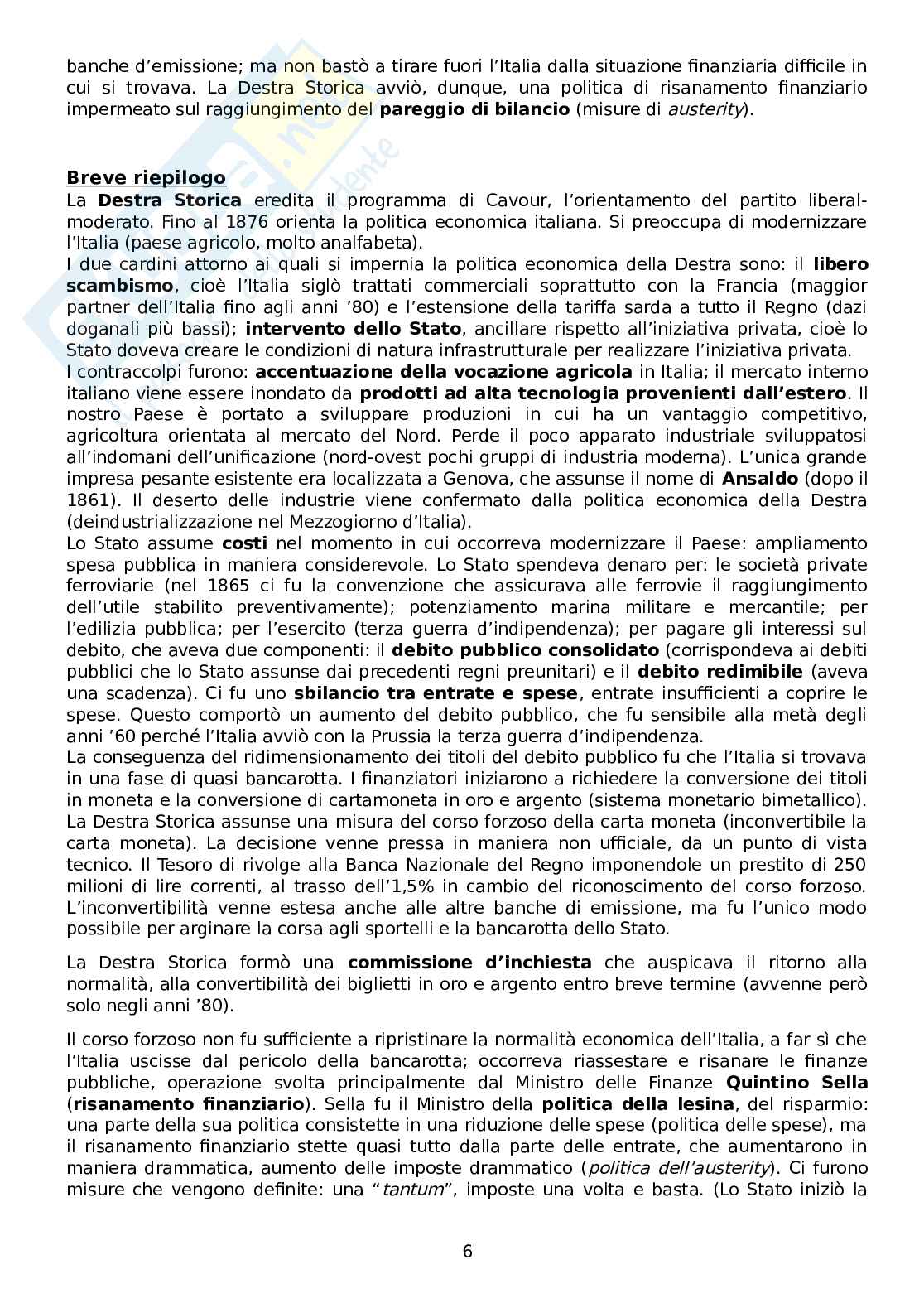 Storia economica - Secondo parziale Pag. 6