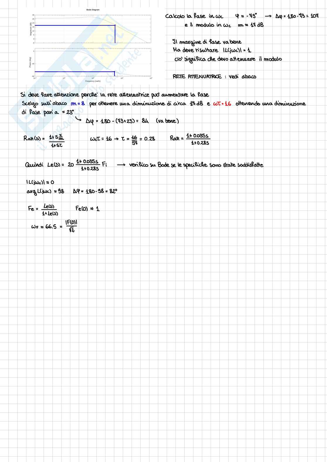 Esercizio Controlli automatici  Pag. 2