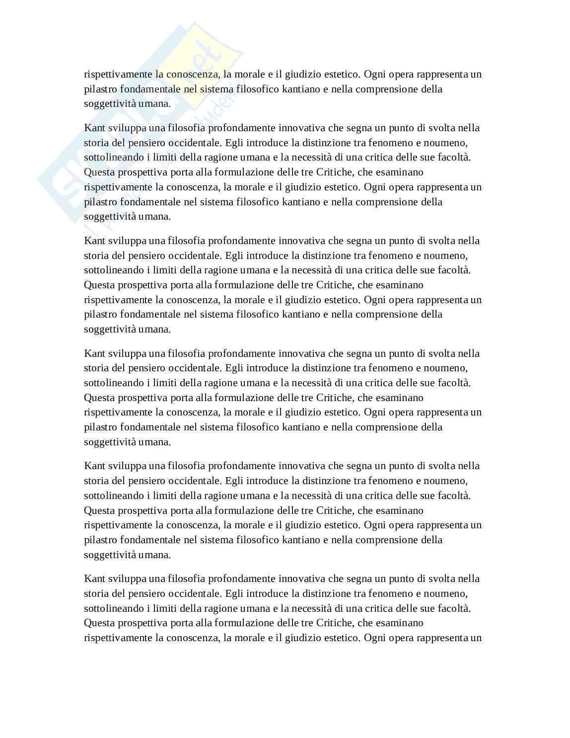 Kant - Analisi completa del filosofo e delle sue opere Pag. 31