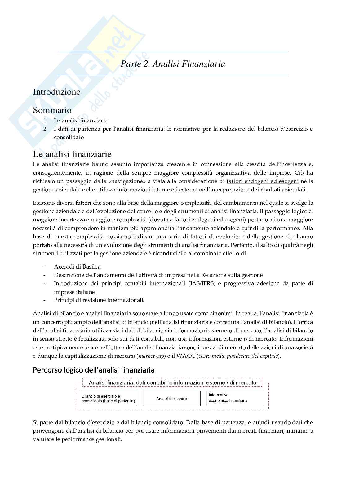 Analisi finanziaria  - parte 2 Pag. 1