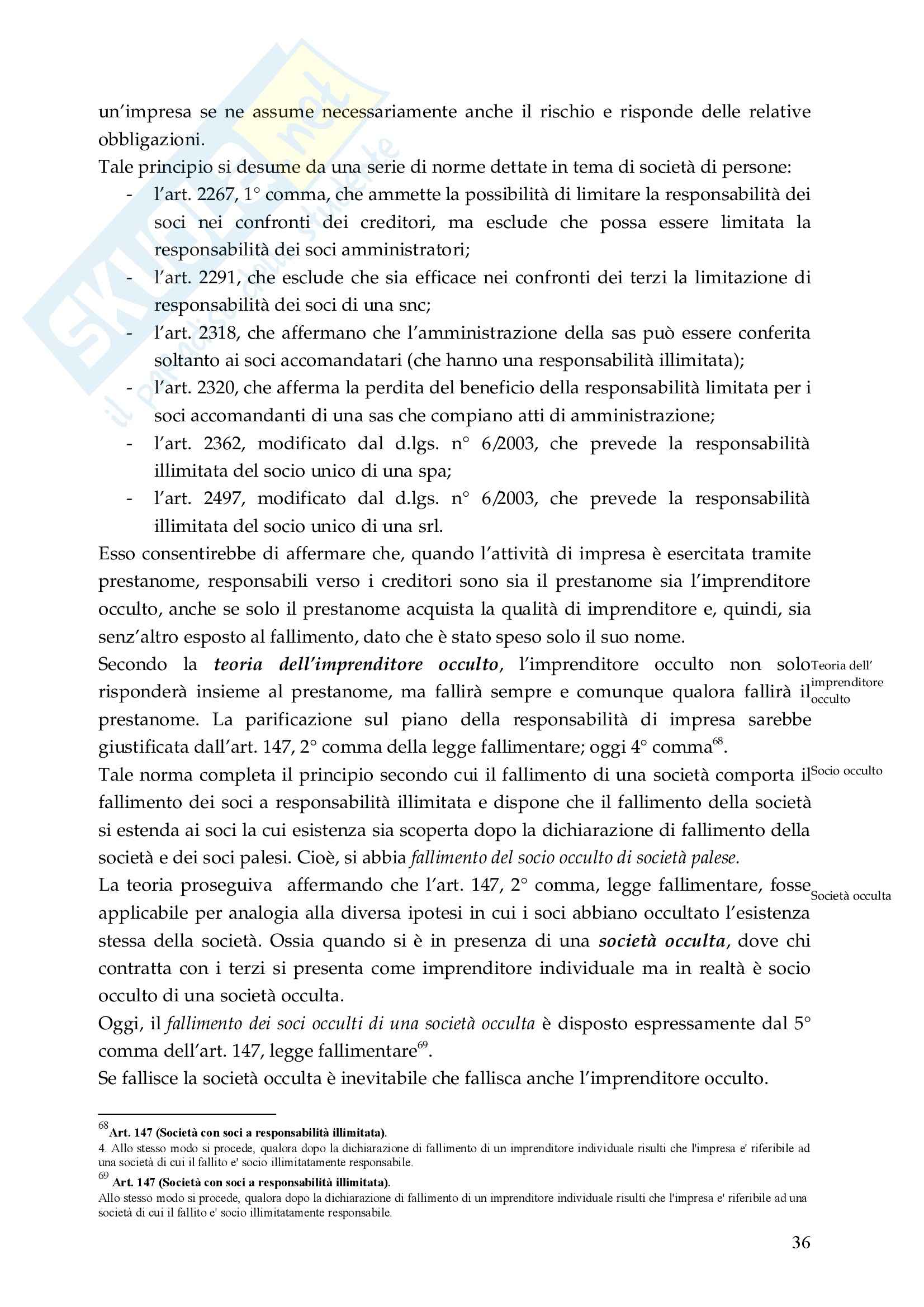 Riassunto esame Diritto Commerciale, prof. De Mari, libro consigliato Diritto Commerciale, Campobasso Pag. 36
