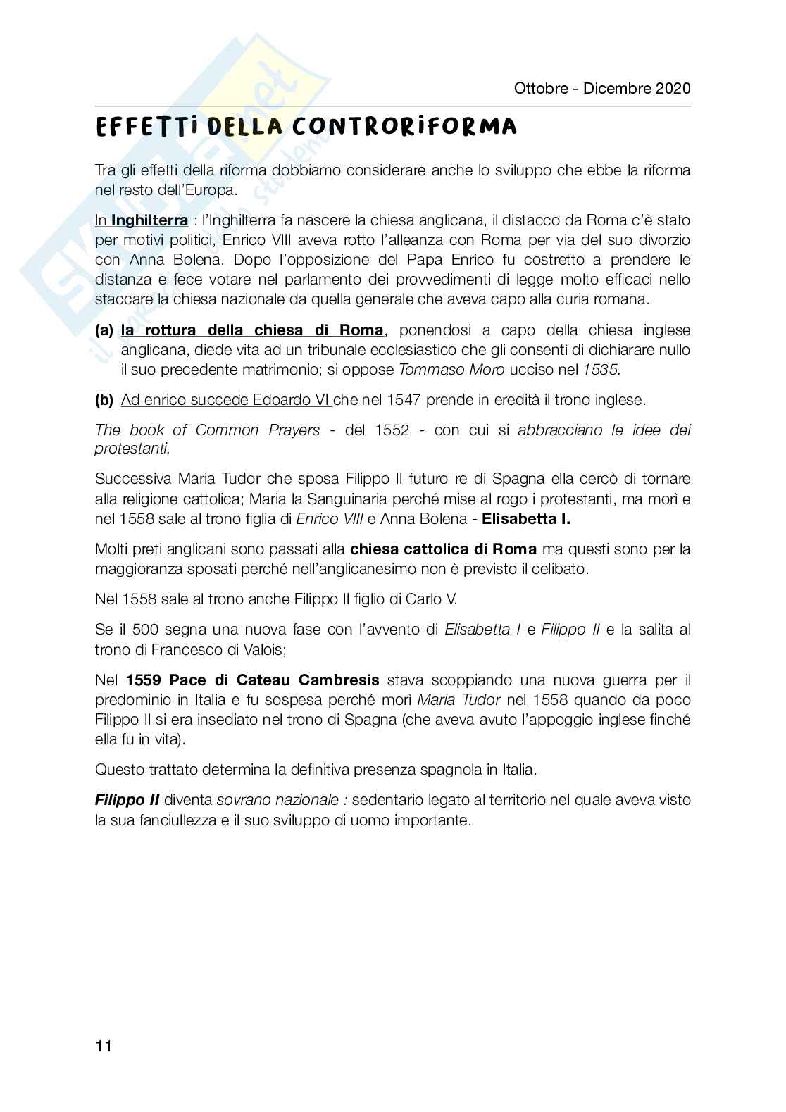 storia moderna Pag. 11