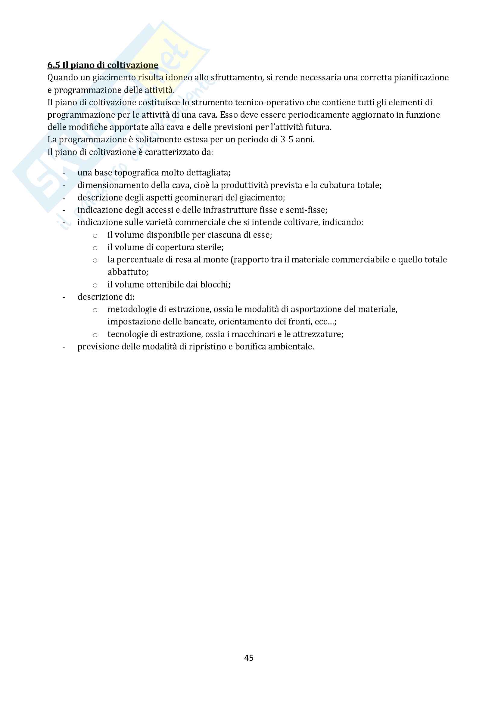 Georisorse di minerali industriali e rocce ornamentali Pag. 46