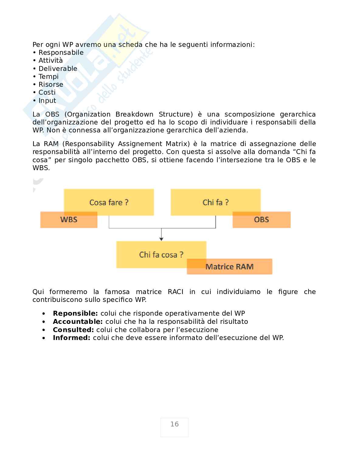 Project Management Pag. 16