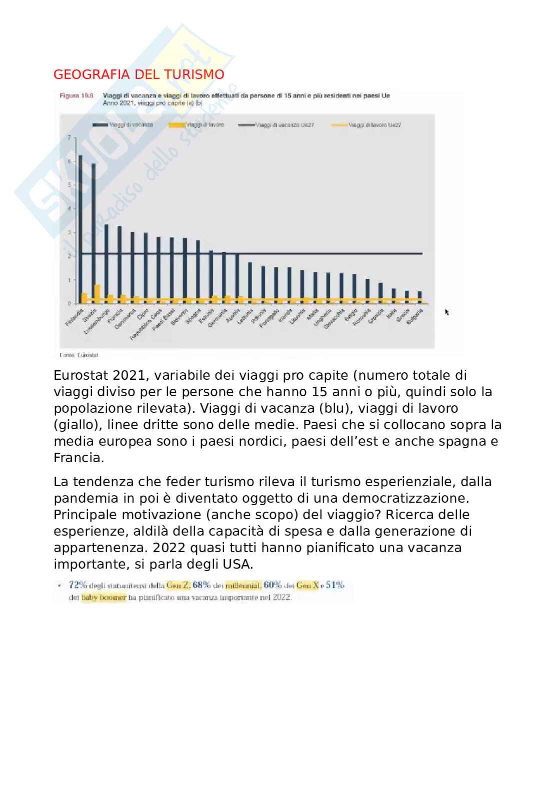 Riassunto esame Geografia del turismo, Prof. Staniscia Barbara, libro consigliato Conflitti ambientali e parchi naturali. Il caso della Costa teatina, Staniscia Pag. 1