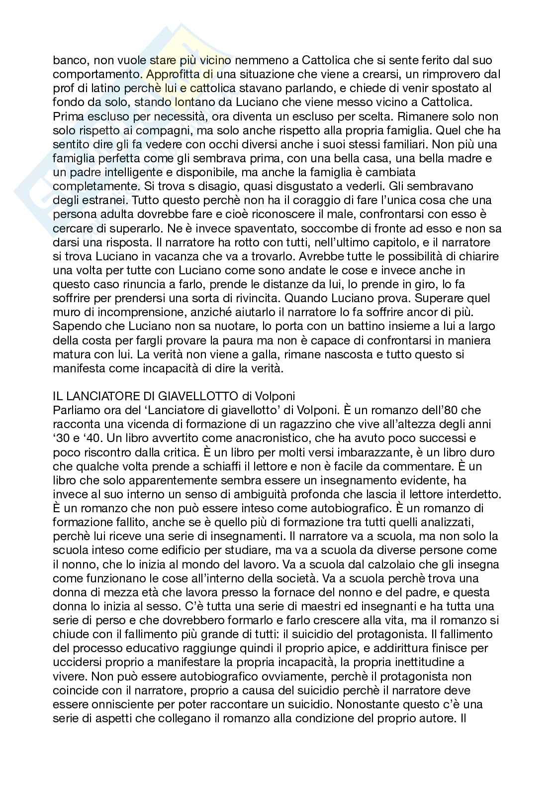 Appunti rielaborati Letteratura contemporanea Pag. 61
