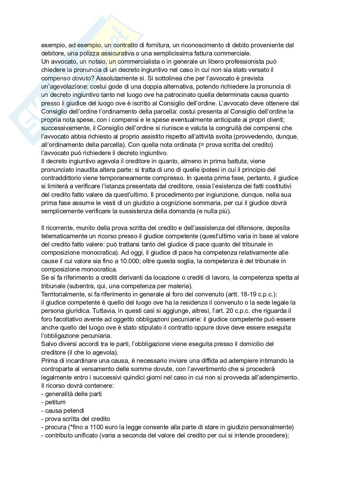 Appunti Diritto processuale civile, parte speciale Pag. 11