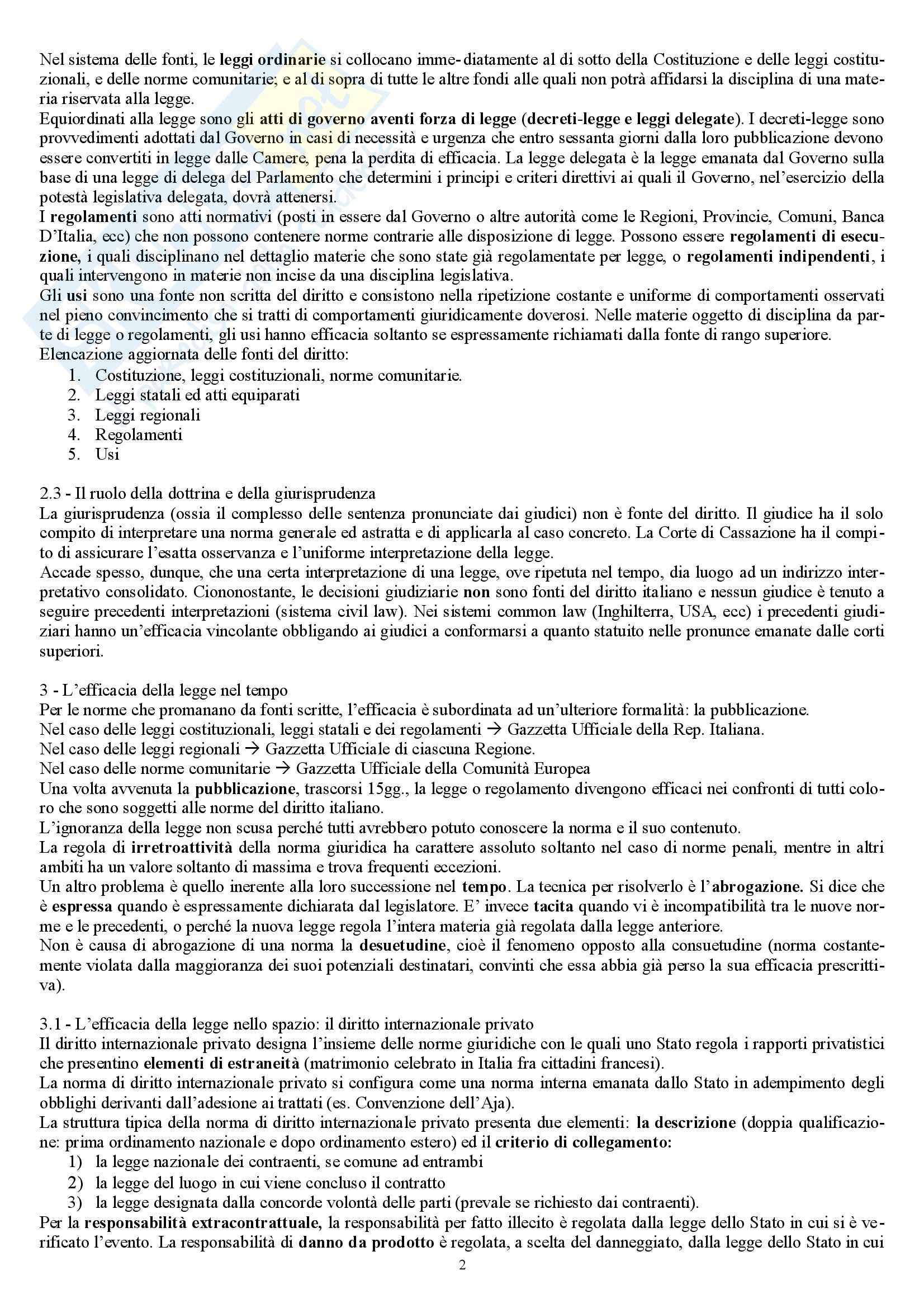 Riassunto esame Diritto Privato, prof. Marella, libro consigliato Manuale di diritto privato, Nivarra Pag. 2