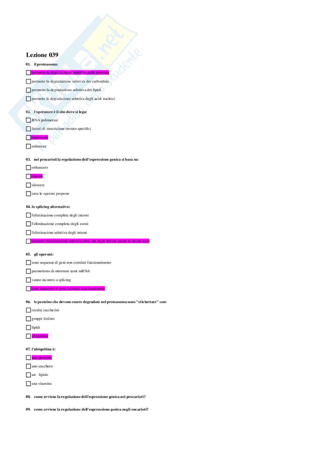 Biologia applicata Pag. 86