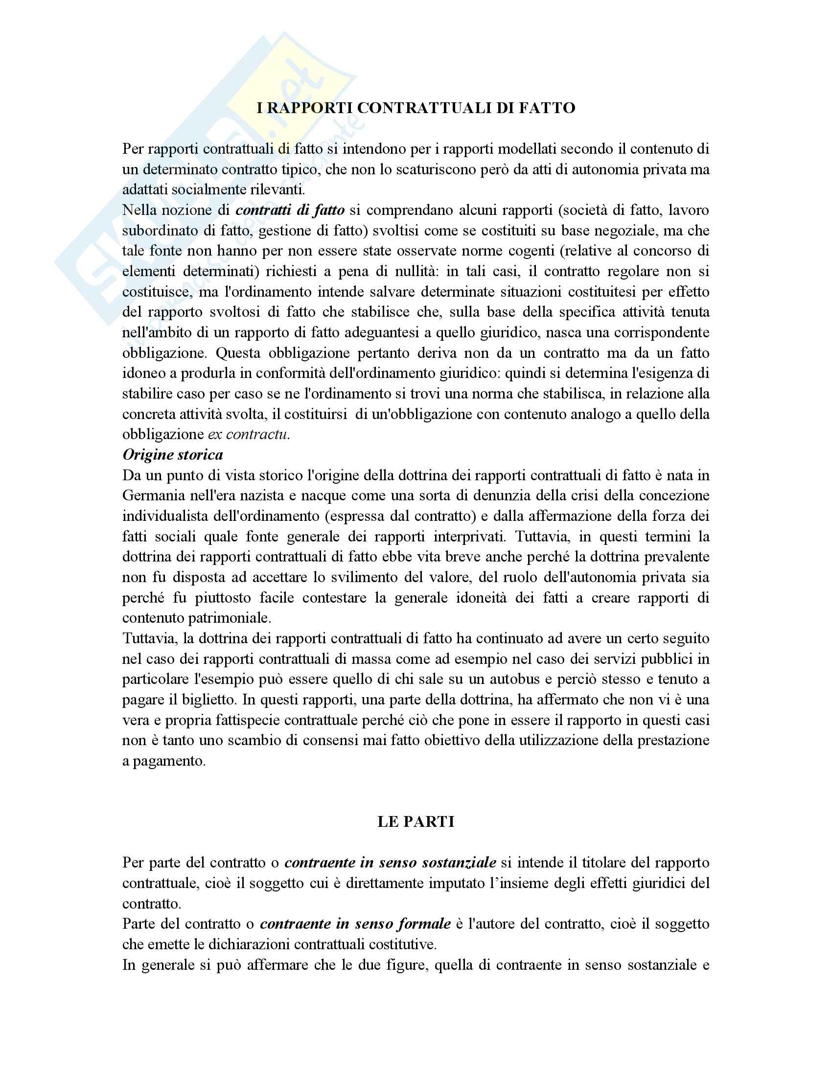 Riassunto esame Diritto Civile, prof. Grassi, libro consigliato Diritto civile vol.3, Bianca Pag. 1