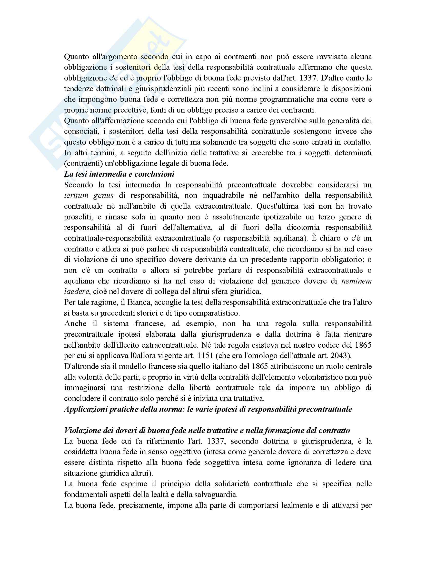 Riassunto esame Diritto Civile, prof. Grassi, libro consigliato Diritto civile vol.3, Bianca Pag. 46