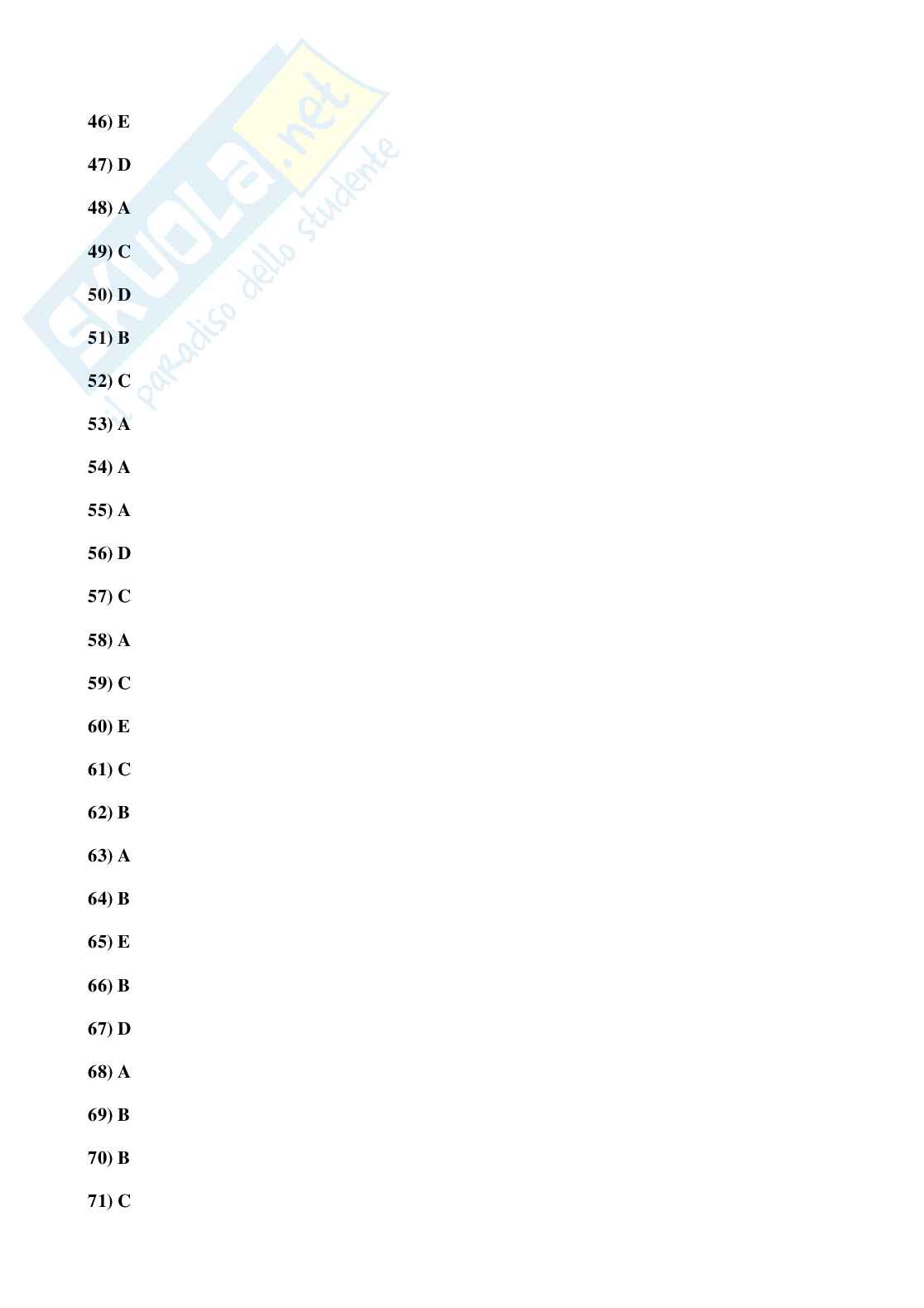 1999 Medicina: test di ammissione Pag. 31