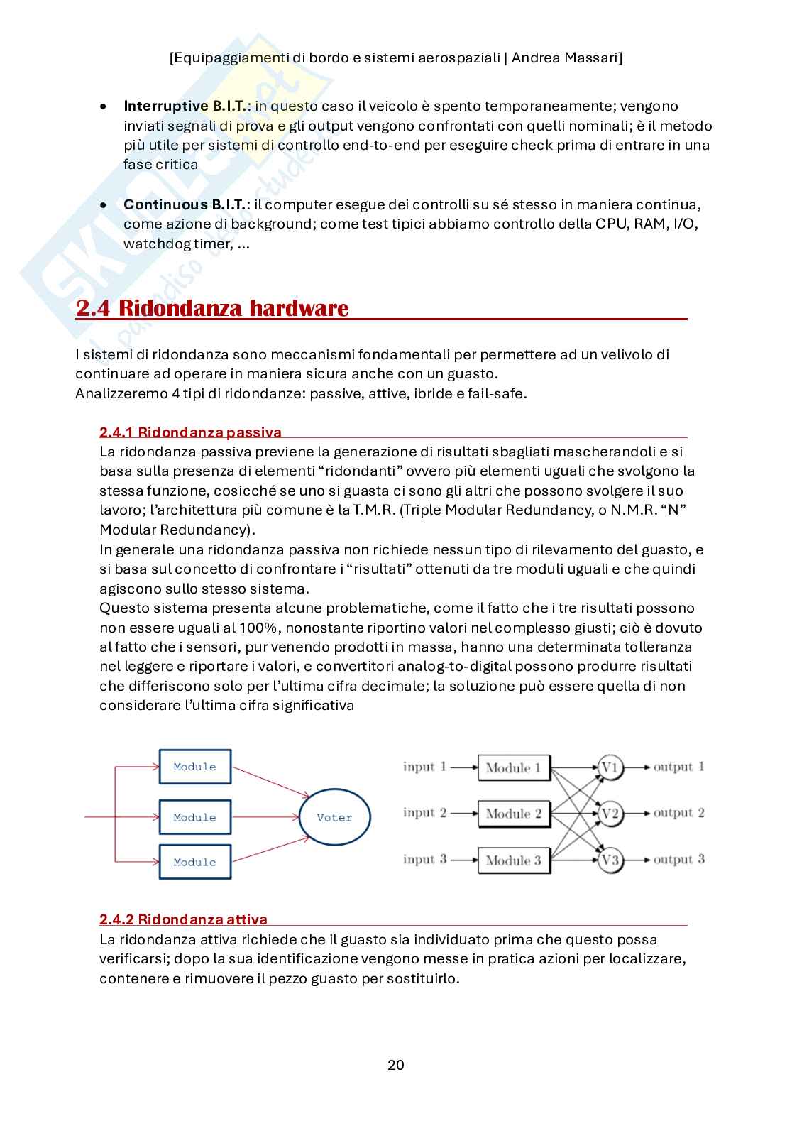 Equipaggiamenti di bordo e sistemi avionici, 2025/2026 Pag. 21