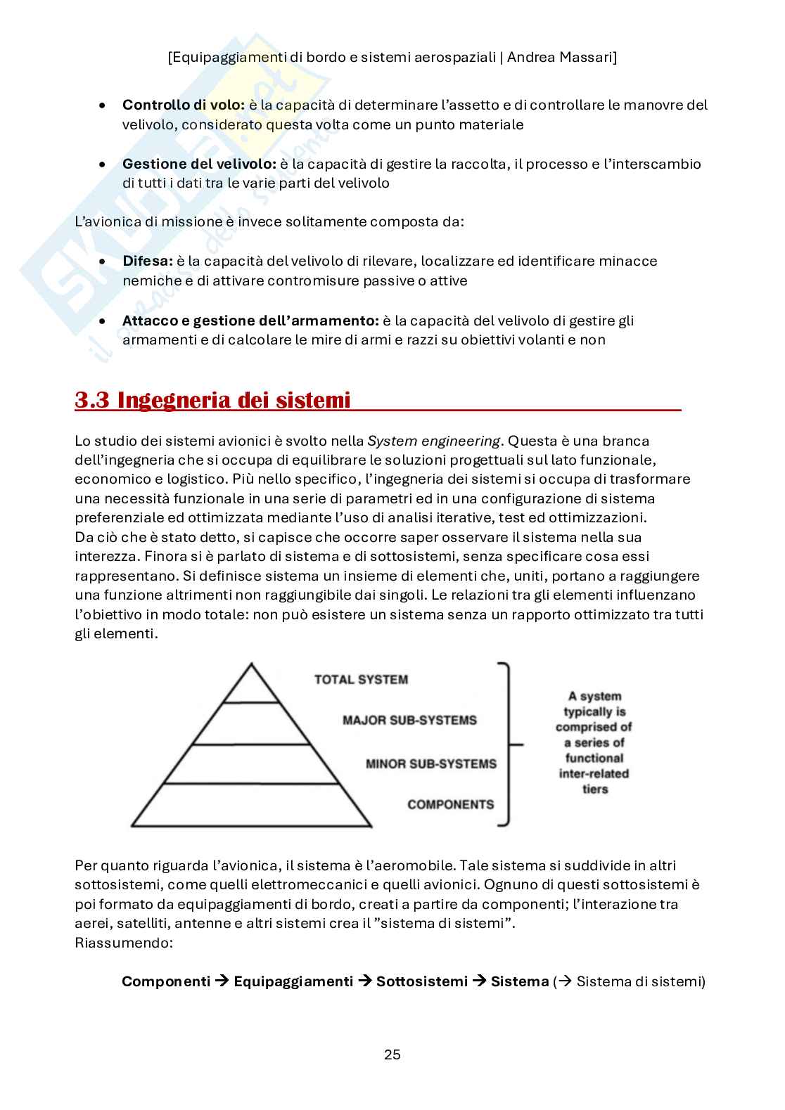 Equipaggiamenti di bordo e sistemi avionici, 2025/2026 Pag. 26