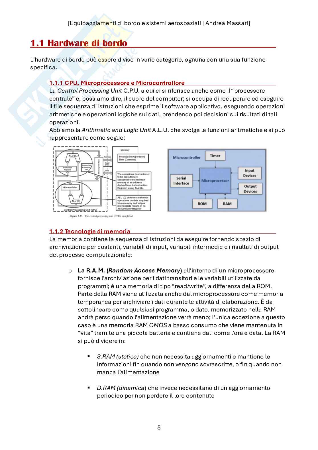 Equipaggiamenti di bordo e sistemi avionici, 2025/2026 Pag. 6
