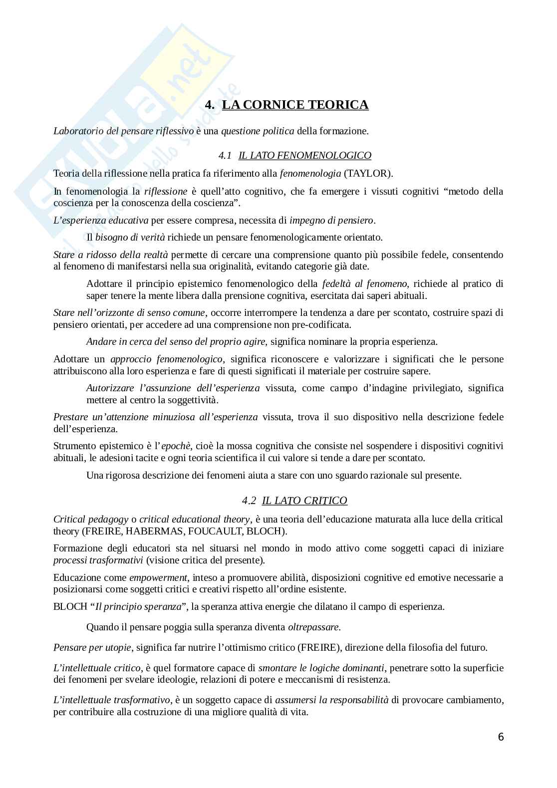 Riassunto esame Metodologia preventiva, prof. Benvenuti, libro consigliato Apprendere dall'esperienza Pag. 6