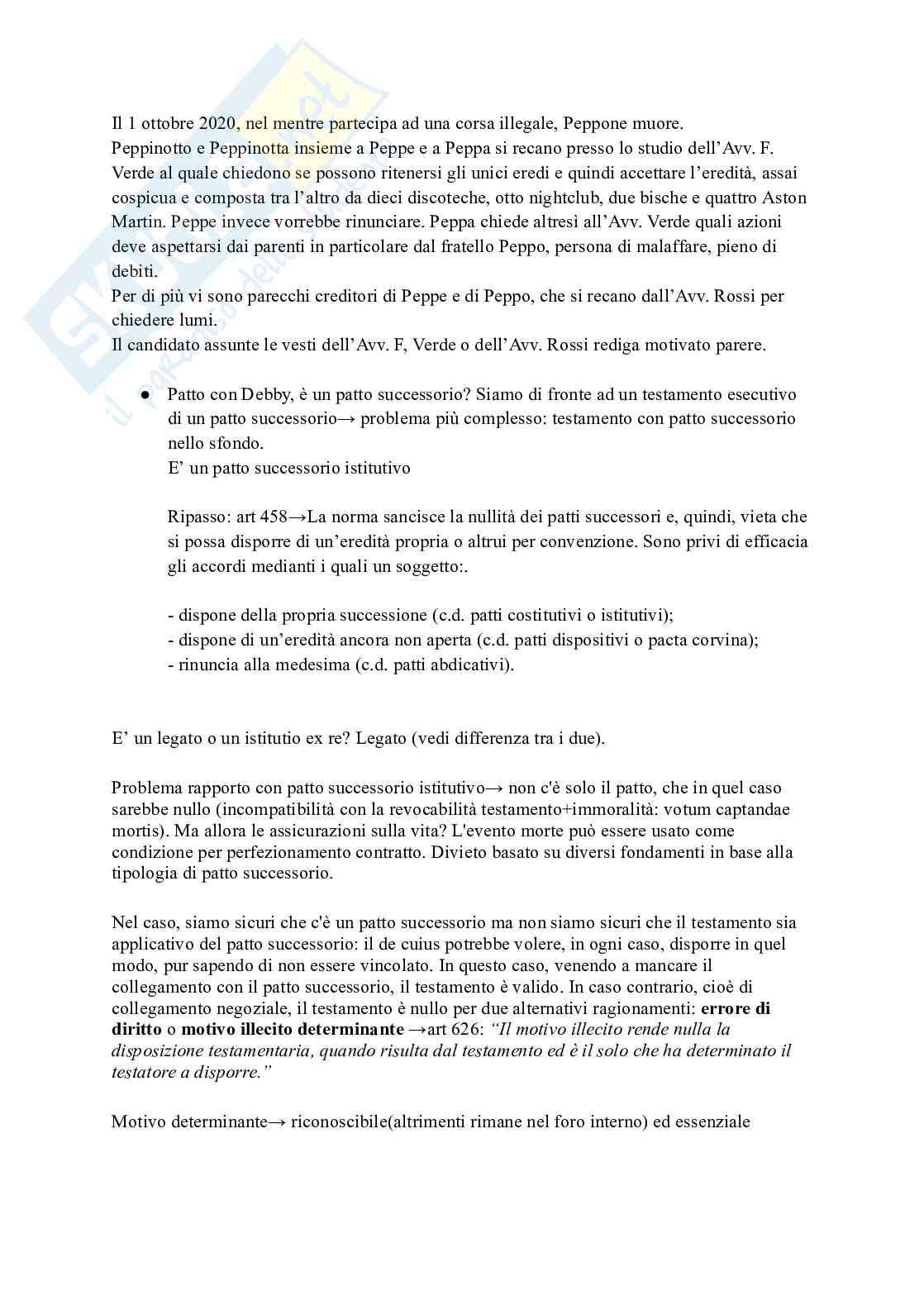 Riassunto esame Diritto Civile, Prof. Russo Domenico, libro consigliato Leges sine moribus vanae, Domenico Russo Pag. 6