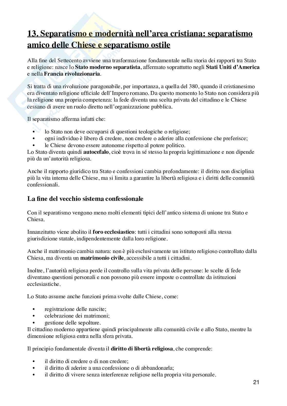  Diritto ecclesiastico - parte 1 Pag. 21