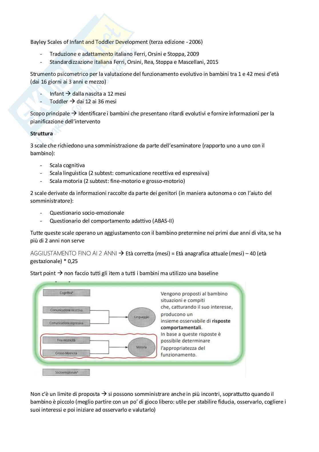 Appunti esame Valutazione clinico psicologica delle competenze motorie Pag. 51