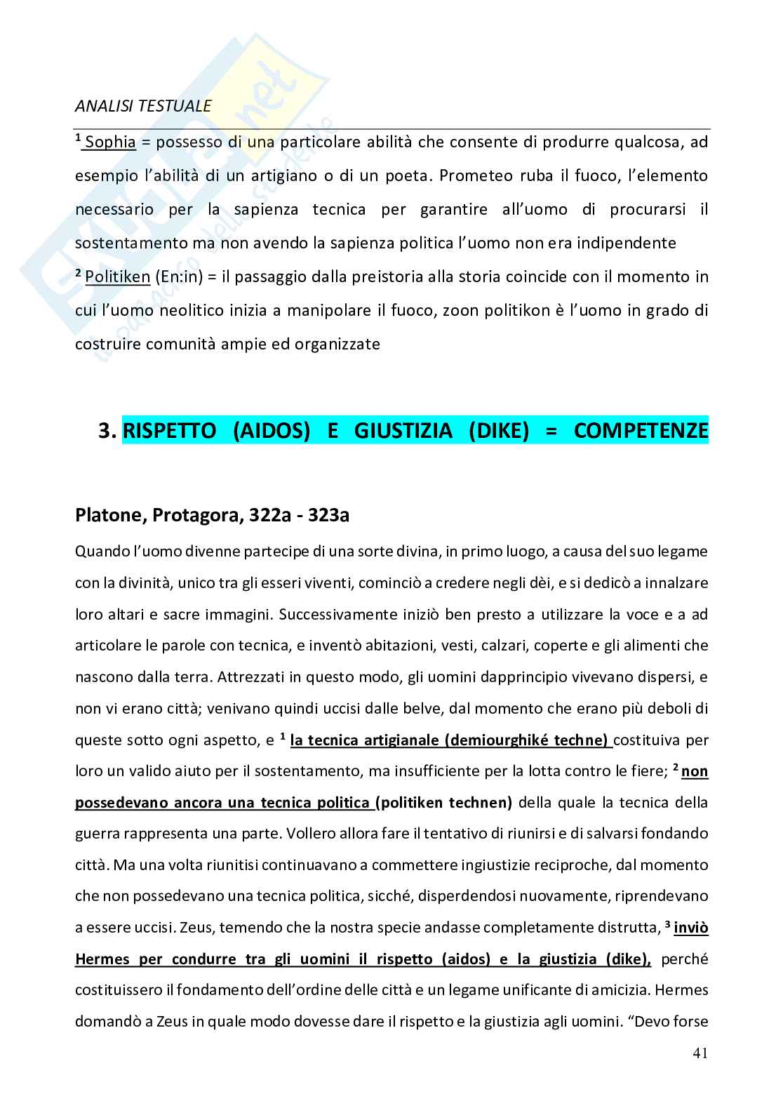 Appunti completi corso Storia e fortuna della mitologia classica   Pag. 41