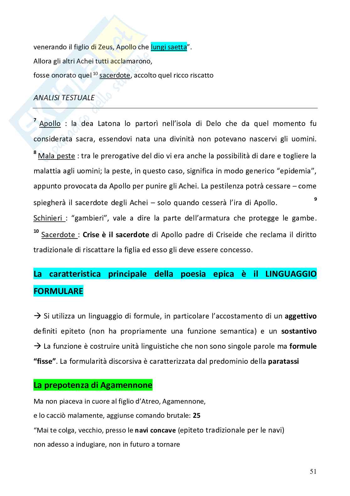 Appunti completi corso Storia e fortuna della mitologia classica   Pag. 51