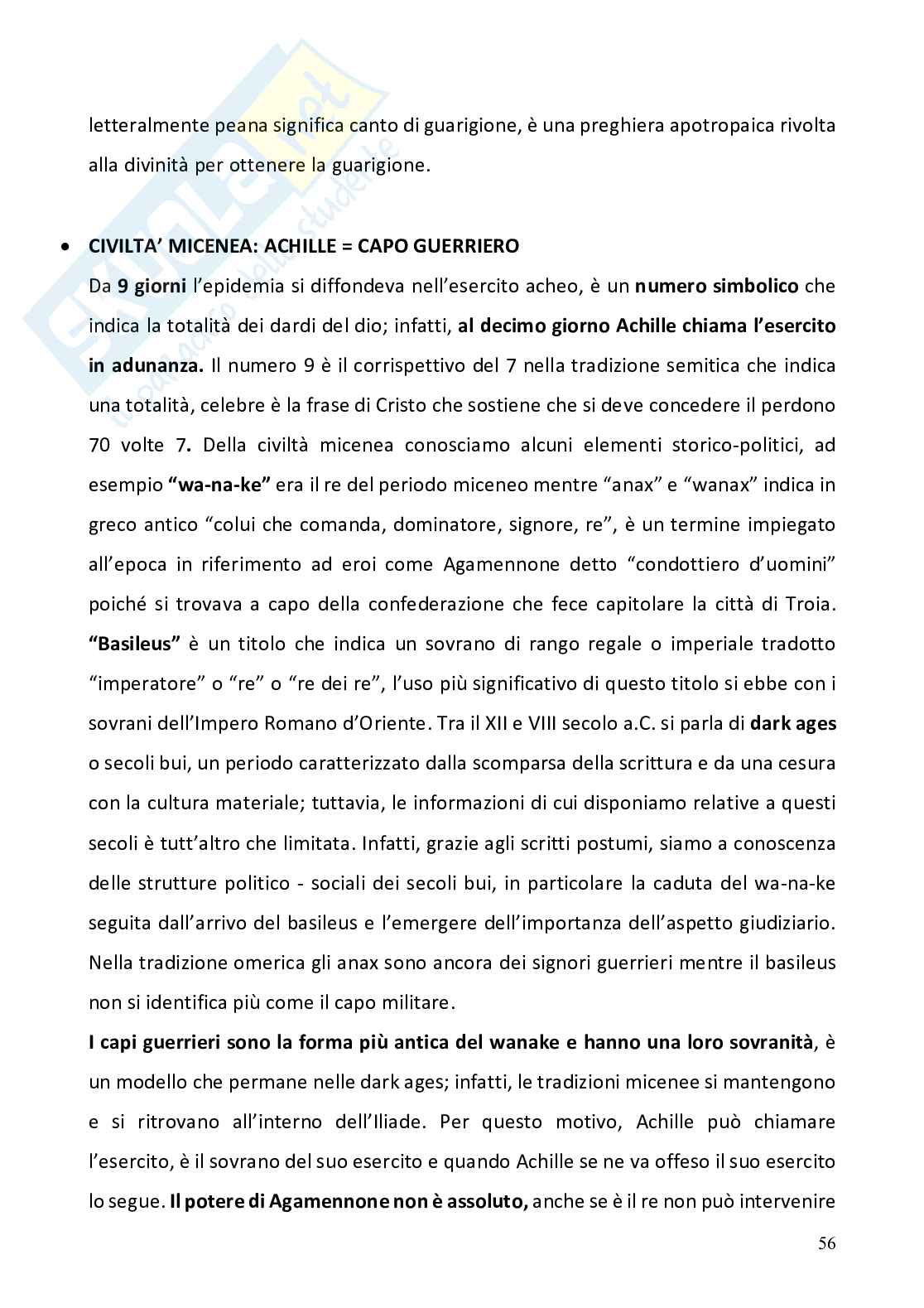 Appunti completi corso Storia e fortuna della mitologia classica   Pag. 56